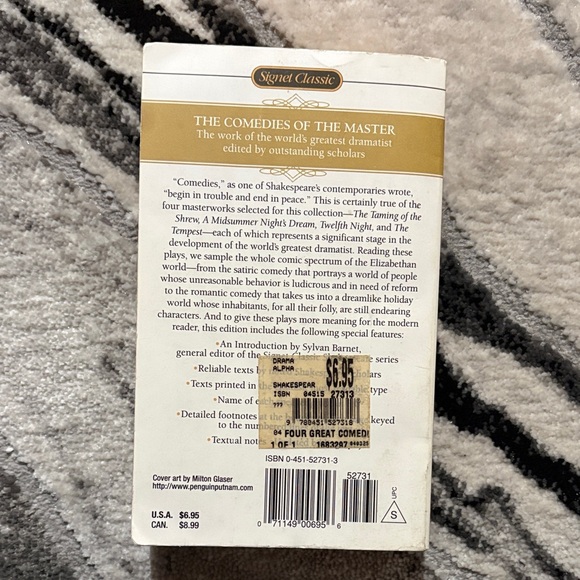 Shakespeare's Four Great Comedies - White and Gold Cover - Picture 2 of 3